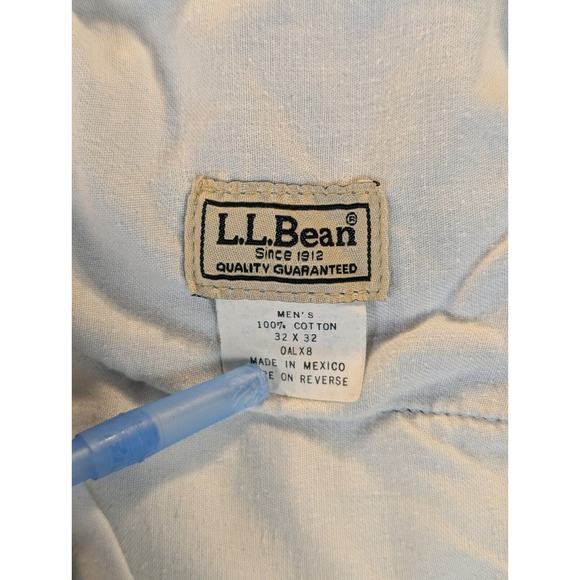 L.L. Bean Jeans 32x32 Men's VTG Blue Straight Leg Regular Fit Light Wash Cotton - Picture 3 of 8